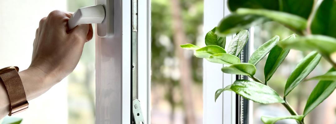 Fenster öffnen um Lüften