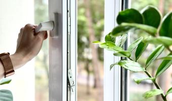 Fenster öffnen um Lüften