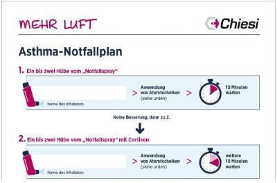 Notfallplan für Asthmapatienten